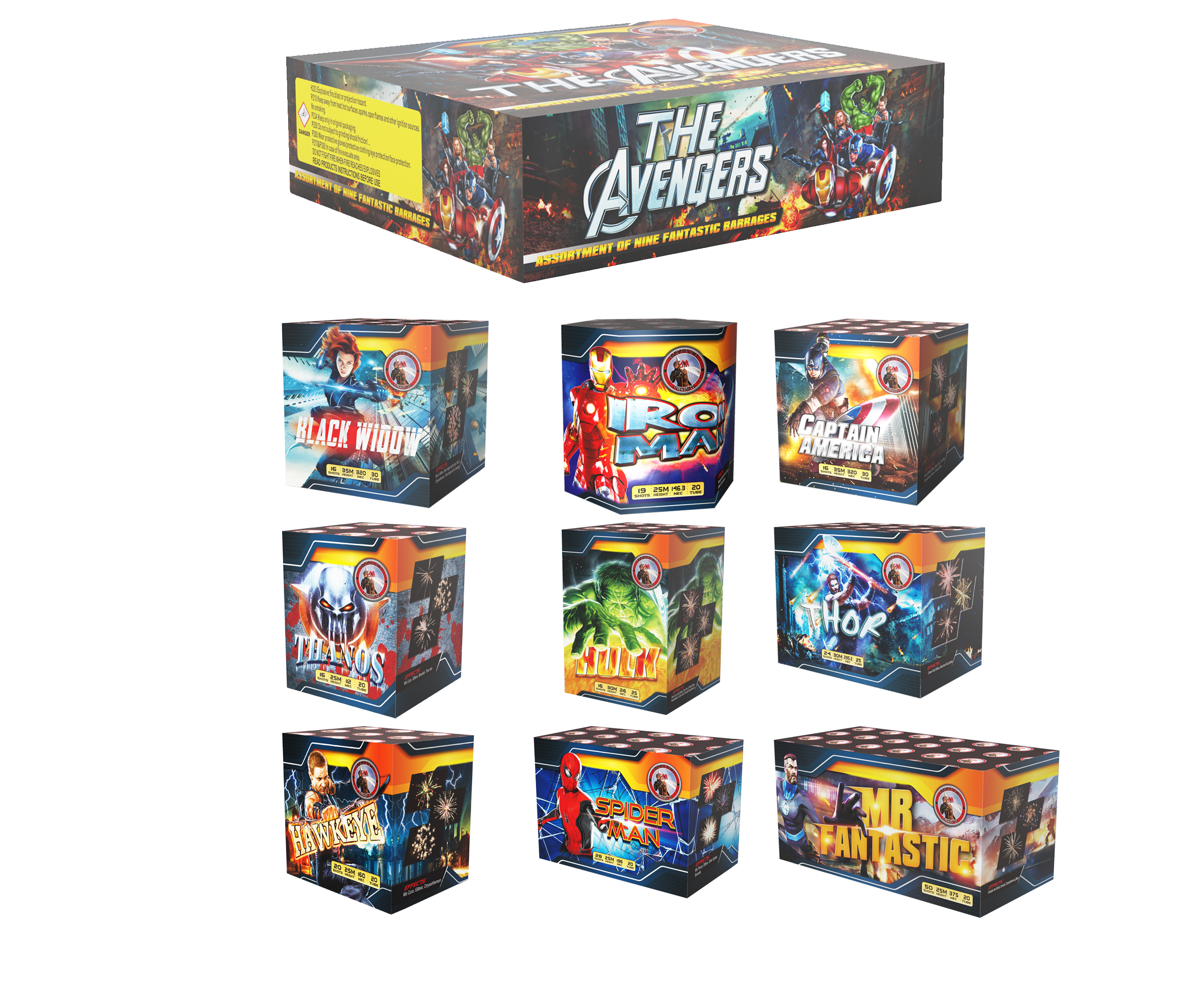 Barrage boxes/packs
